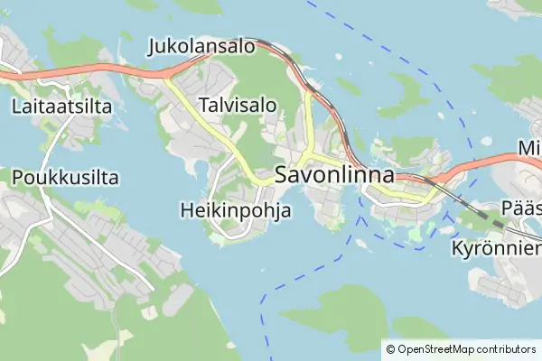 Mapa Savonlinna