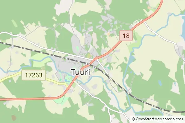 Mapa Tuuri