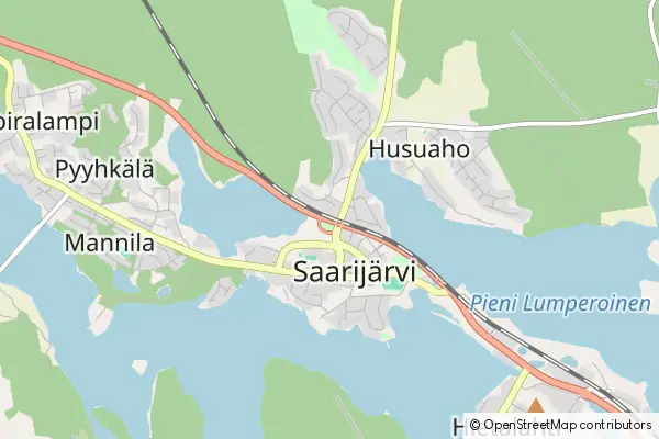 Mapa Saarijärvi