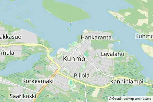 Mapa Kuhmo