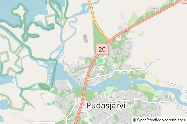 Mapa Pudasjärvi