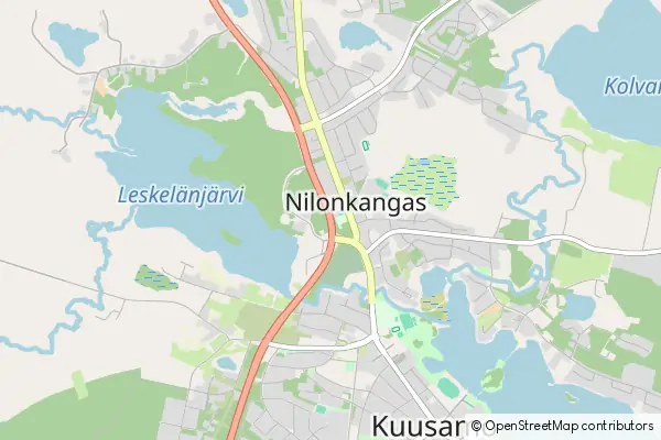 Mapa Kuusamo