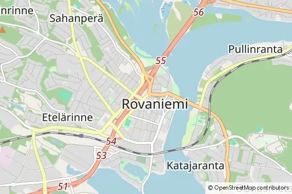 Mapa Rovaniemi