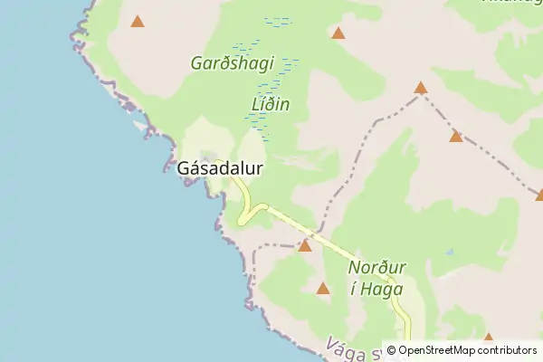 Mapa Gásadalur