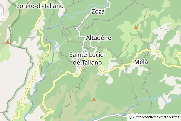 Mapa Sainte-Lucie-de-Tallano