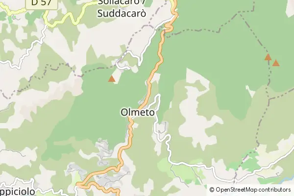 Mapa Olmeto