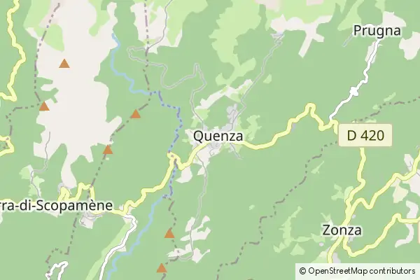 Mapa Quenza