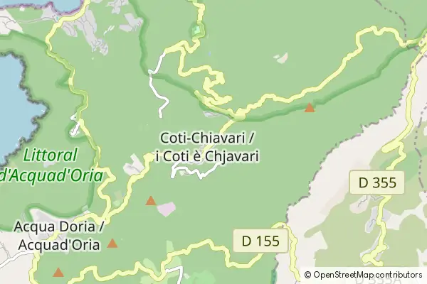 Mapa Coti-Chiavari