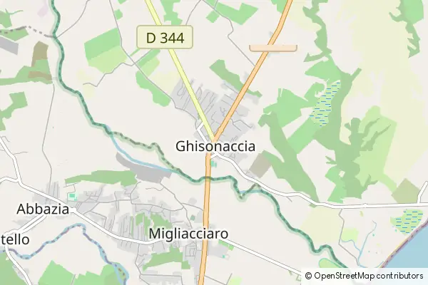 Mapa Ghisonaccia