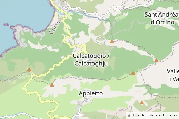 Mapa Calcatoggio