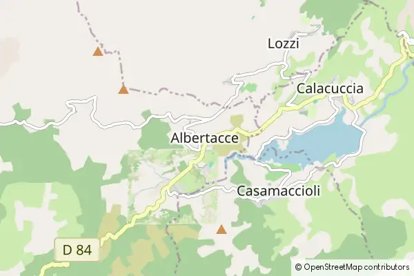 Mapa Albertacce