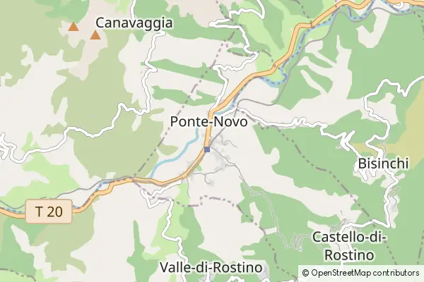 Mapa Castello-di-Rostino