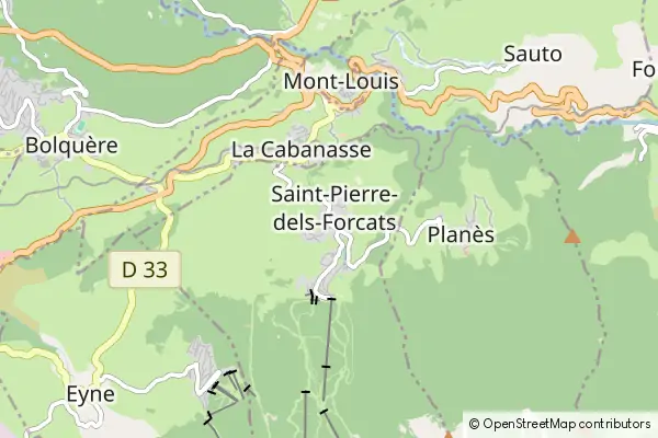 Mapa Saint-Pierre-dels-Forcats