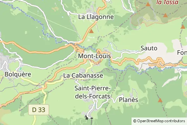 Mapa Mont-Louis