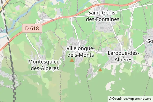 Mapa Villelongue-dels-Monts