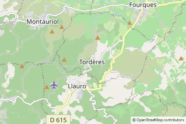 Mapa Tordères