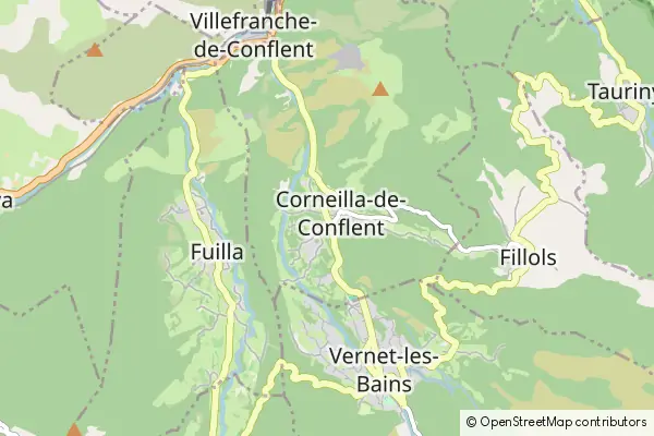 Mapa Corneilla-de-Conflent