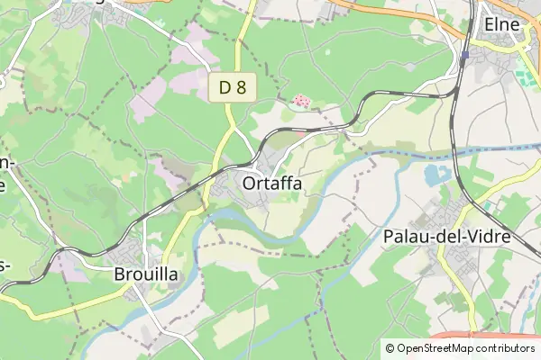 Mapa Ortaffa