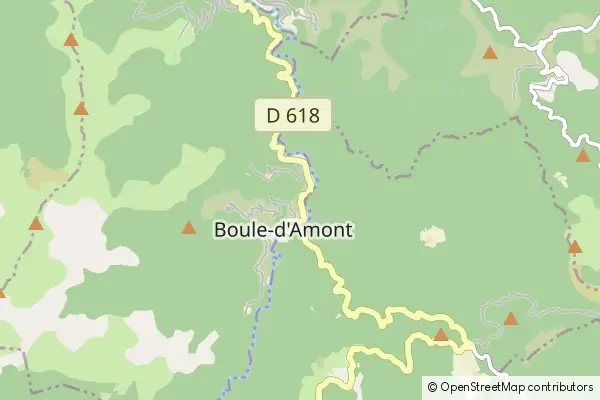 Mapa Boule-d'Amont