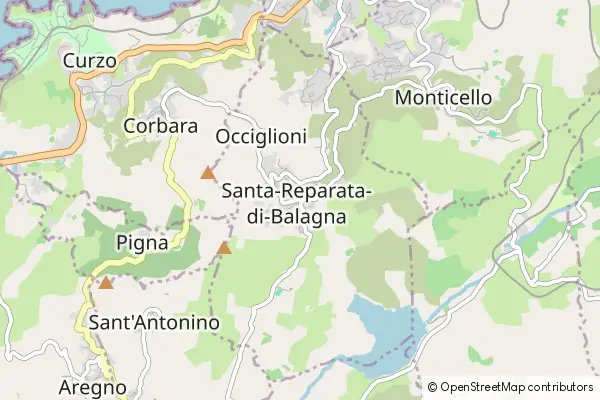 Mapa Santa Reparata di Balagna