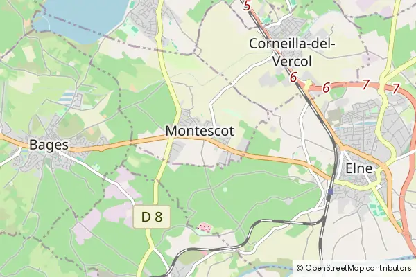 Mapa Montescot