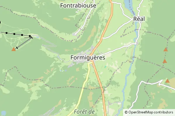 Mapa Formiguères