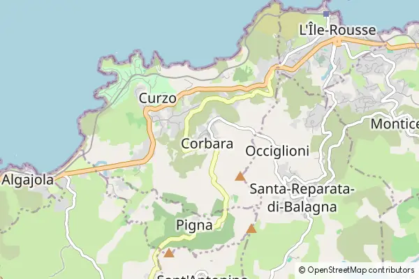 Mapa Corbara