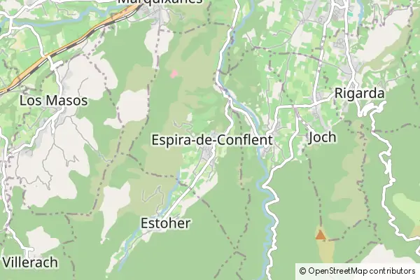 Mapa Espira-de-Conflent