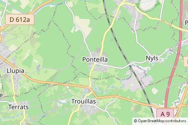 Mapa Ponteilla