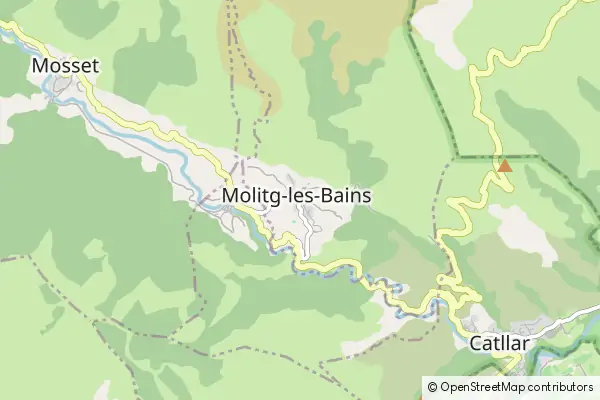 Mapa Molitg-les-Bains