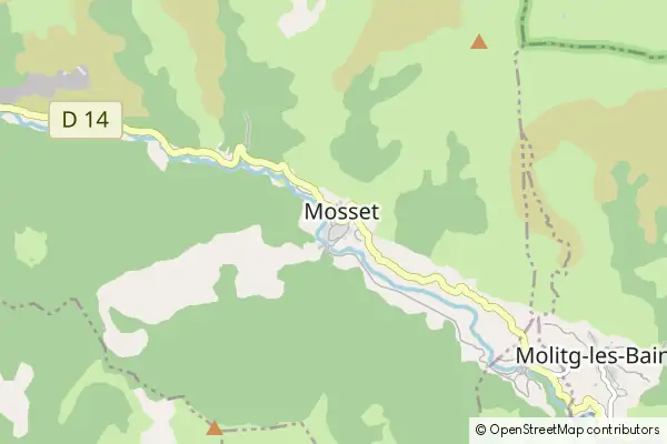 Mapa Mosset