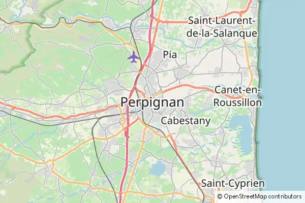 Mapa Perpignan