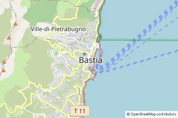 Mapa Bastia