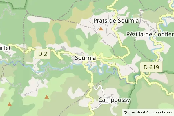 Mapa Sournia