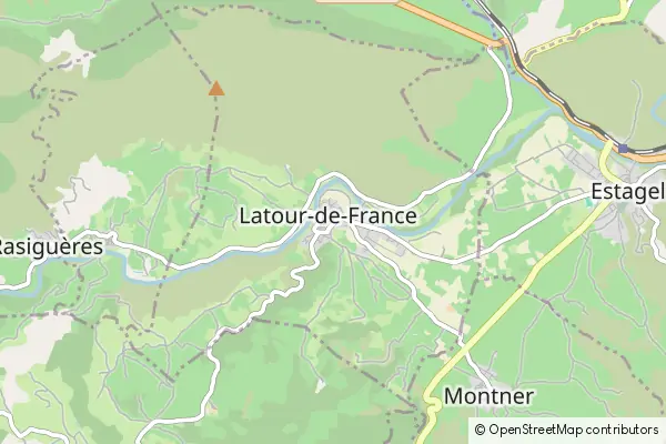 Mapa Latour-de-France