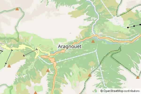 Mapa Aragnouet