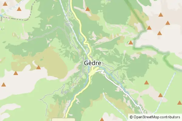 Mapa Gèdre