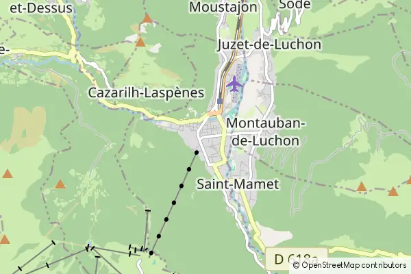 Mapa Bagnères-de-Luchon