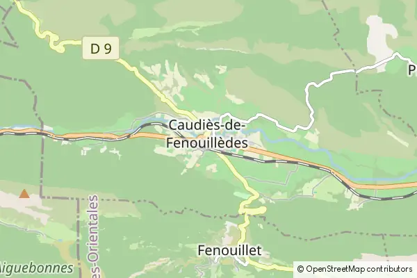 Mapa Caudies de Fenouilledes