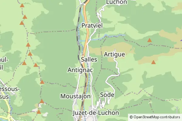 Mapa Salles-et-Pratviel