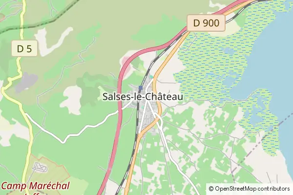 Mapa Salses-le-Château