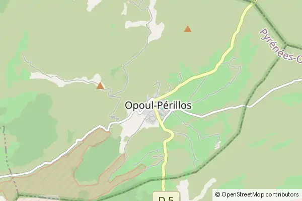 Mapa Opoul-Périllos