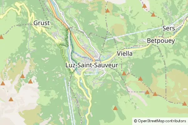 Mapa Luz-Saint-Sauveur