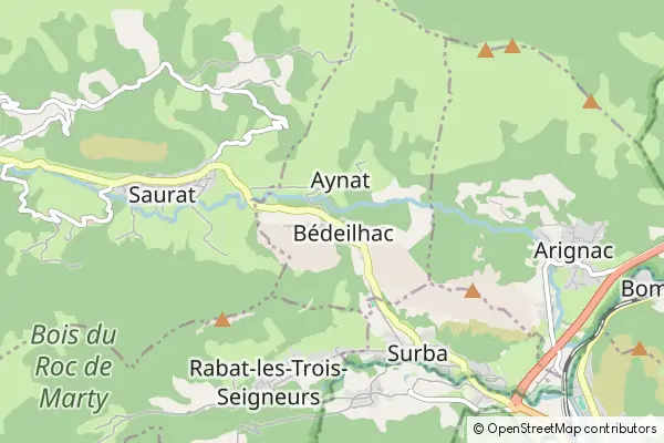 Mapa Bédeilhac-et-Aynat