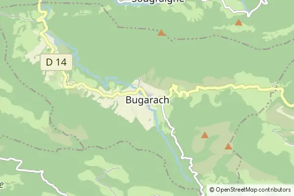 Mapa Bugarach