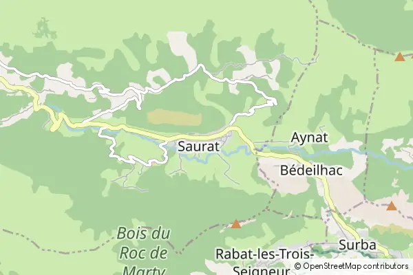 Mapa Saurat