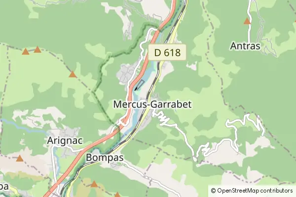 Mapa Mercus-Garrabet