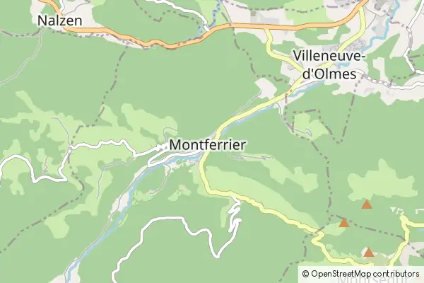 Mapa Montferrier