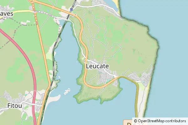 Mapa Leucate