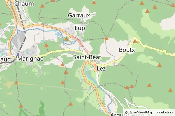 Mapa Saint-Béat